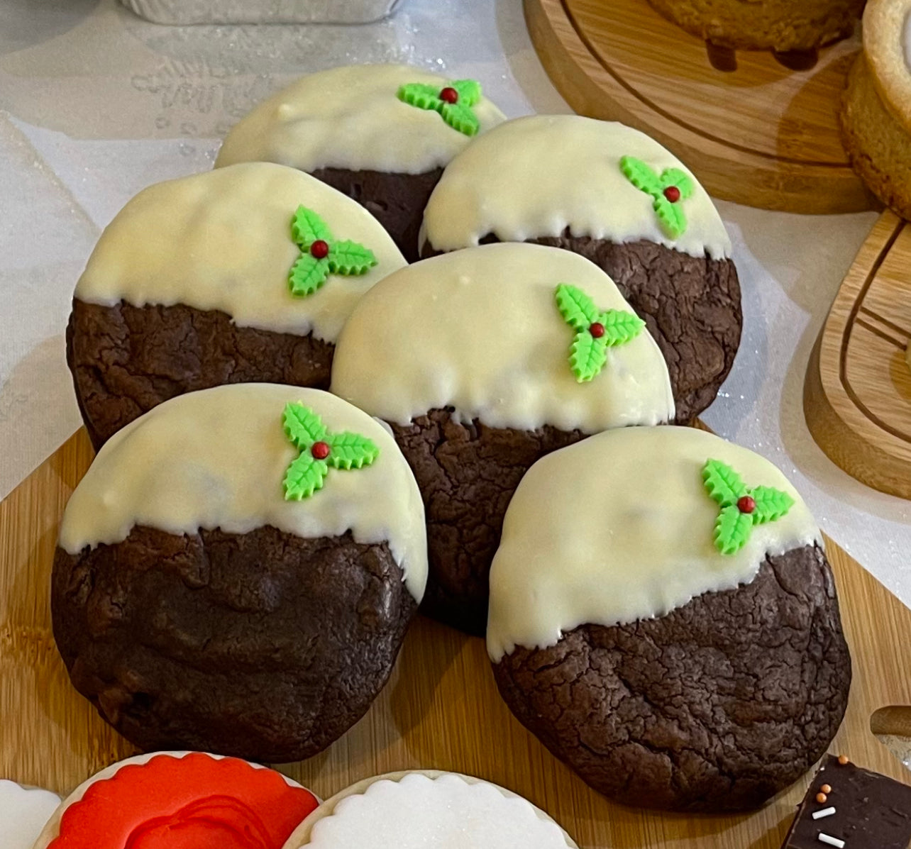 Christmas Pudding Brookies