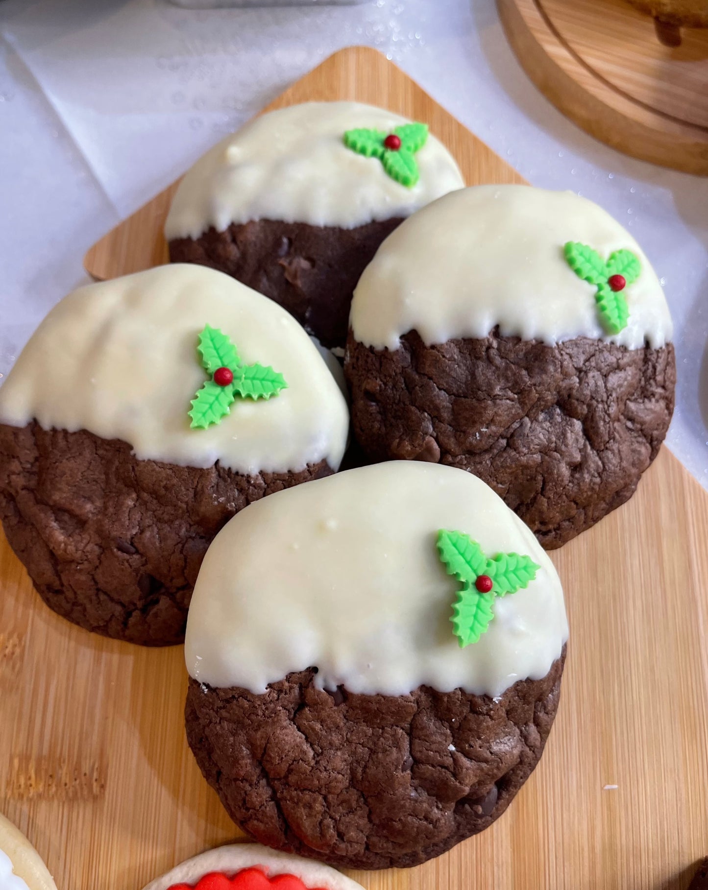 Christmas Pudding Brookies