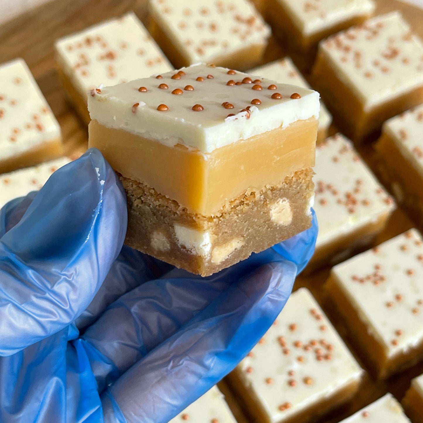 Golden Caramel Cookie Bar