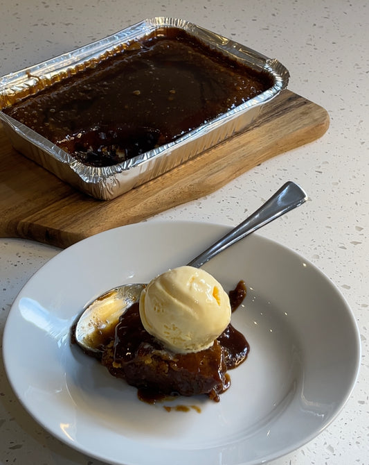 Sticky Toffee Bourbon Blondie